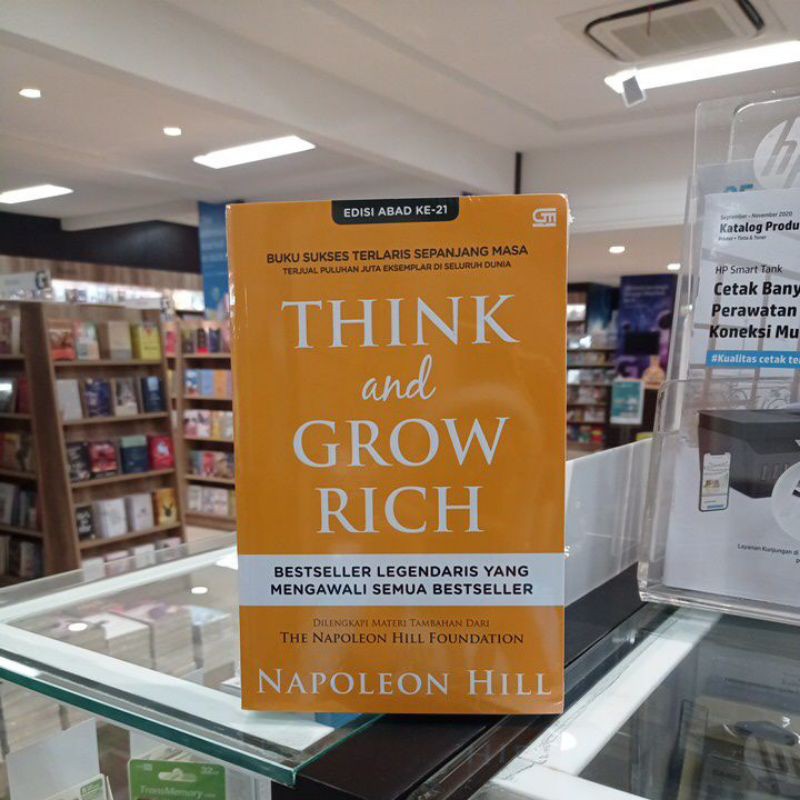 Jual Buku Think And Grow Rich Napoleon Hill Original Gramedia Shopee