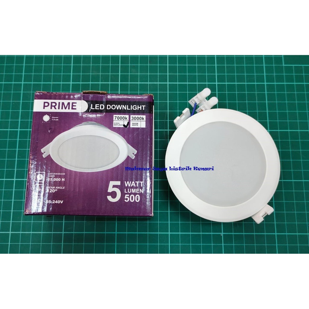 Prime Downlight Led Panel 5 watt 7 Watt 10 Watt Inbow Putih Kuning