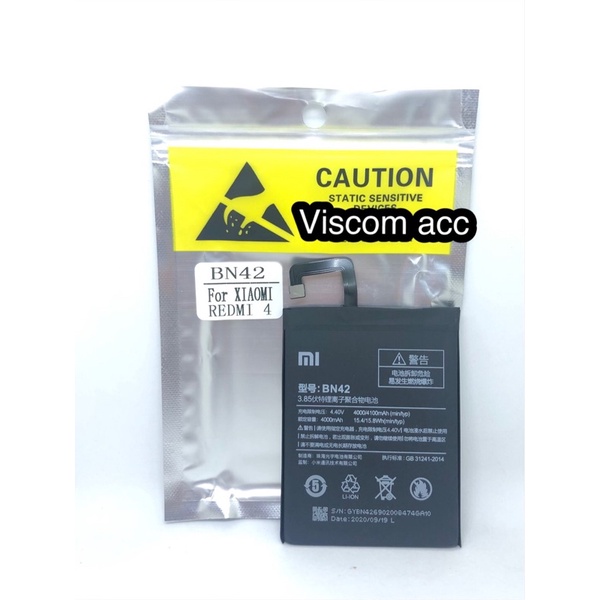 Baterai Xiaomi BN-42 Original / Redmi 4 BN42