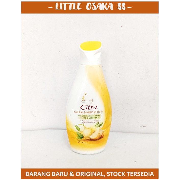 Citra Hand &amp; Body Lotion 60 ml Pink-Mutiara atau Kuning-Bengkoang