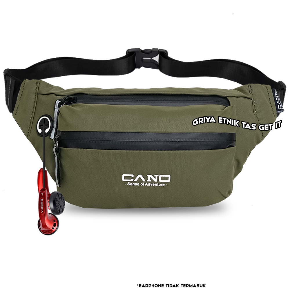 Tas Pinggang Pria Waterproof Waistbag Cowok Tas Selempang Laki Tas Soren Anti Air Cano