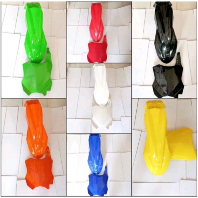 SPAKBOR DEPAN  kx 450 kx 250 dan papan nomer kx 450 SLEBOR DEPAN KX 250 COVER NOMER KX 250 PLAT NOMO