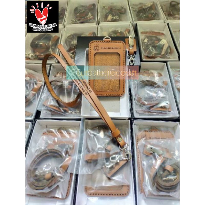 

ID Card Holder Kulit Asli || Gantungan ID Card Kulit Custom
