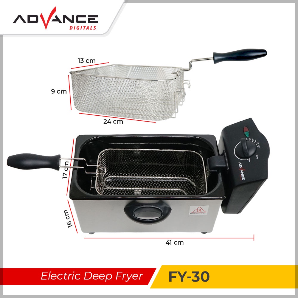 Advance Electric Deep Fryer FY-30 3 Liter Garansi 1 Tahun