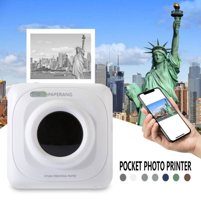 Portable Bluetooth Printer Photo Printer Mini Printer Portable Pictures Printer for