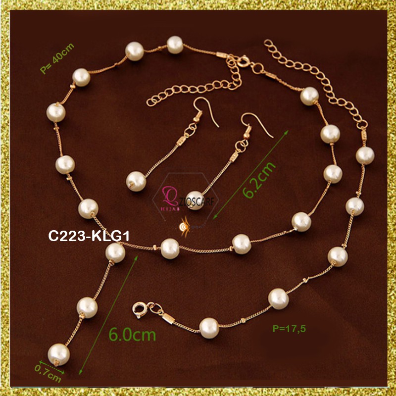 1SET KALUNG WANITA ANTI KARAT TITANIUM CHOKER KOREA LIONTIN SILVER NAMA HURUF KOREA KLG1