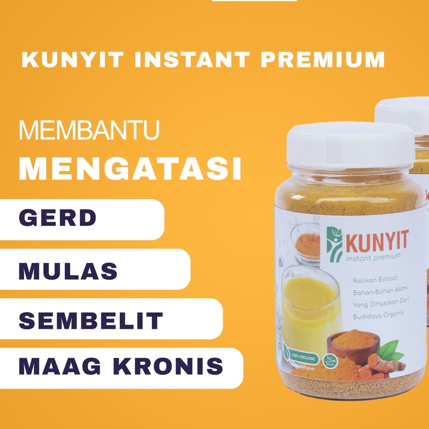 

Obat Herbal Asam Lambung, Maag Kronis, dan Gerd. Kunyit Instan Premium Original Dan Alami