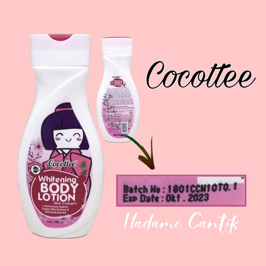 ✿ MADAME ✿ COCOTTEE DEPILATORY BODY CREAM - LOTION BIBIT PEMUTIH KRIM PERONTOK BULU BPOM