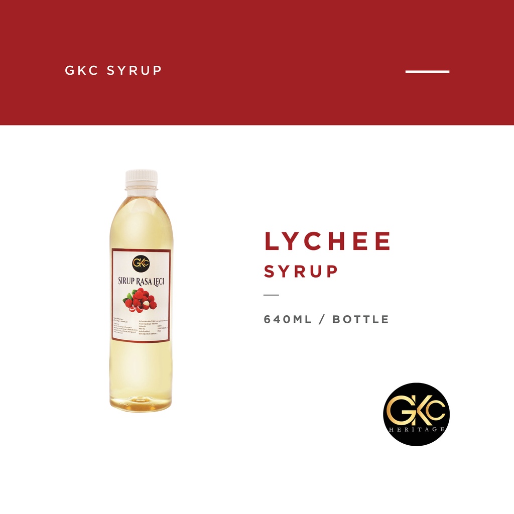 Sirup Leci / Lychee Syrup Minuman GKC Heritage 640 ml