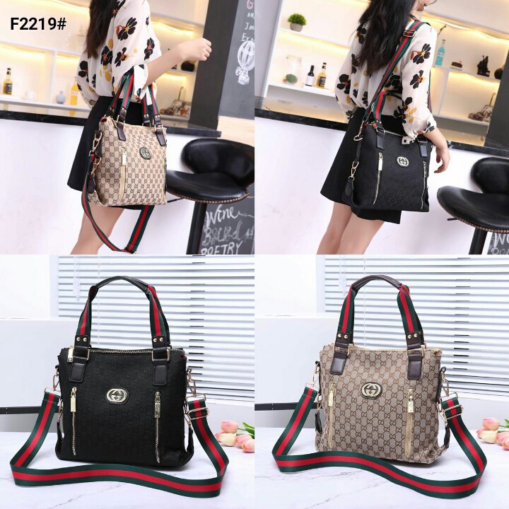 TAS WANITA-TAS IMPORT- Gucci GG Kanvas Vinnilia  Bag Kode F2219