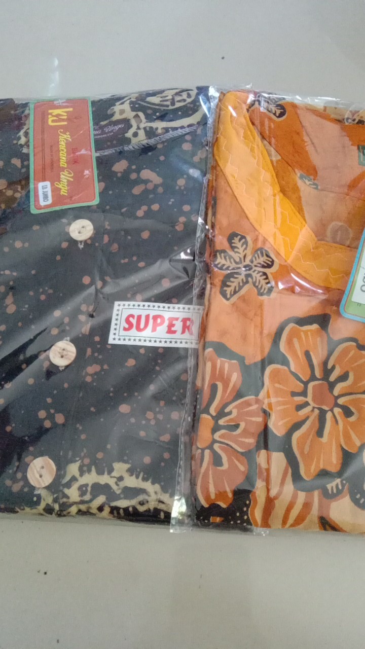 Stelan Kulot Super Batik Sogan Merk Kencana Ungu Label Ijo (kui)
