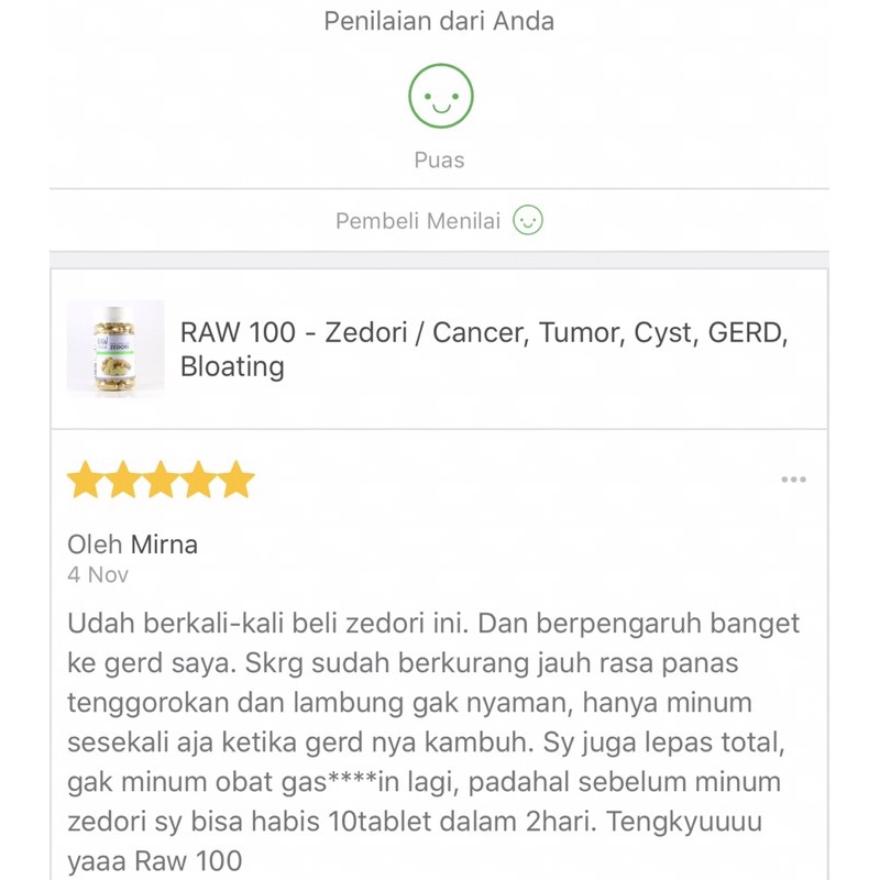 RAW 100 Zedori / Asam Lambung, GERD, Kista, obat herbal kunyit putih-6