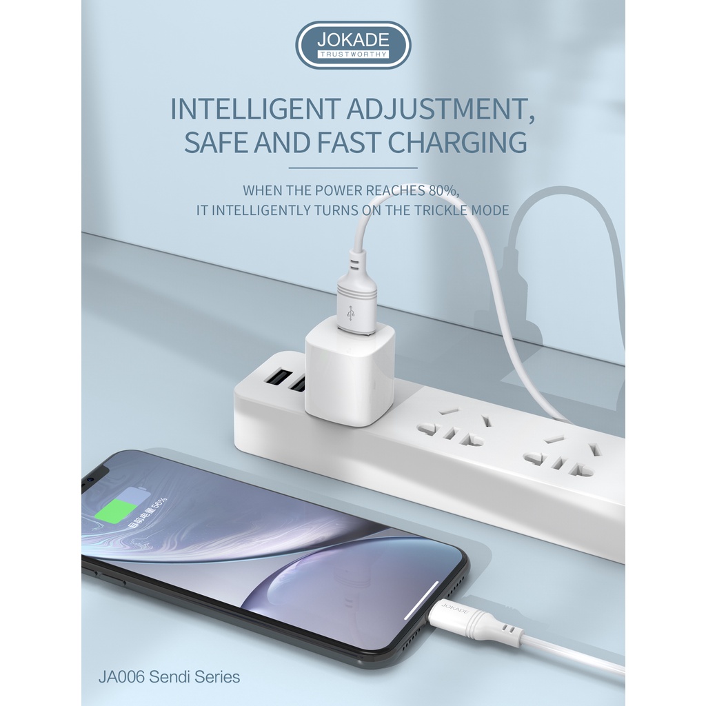 JOKADE JA006 Kabel Data LIGHTNING USB 100cm Fast Charging 3A