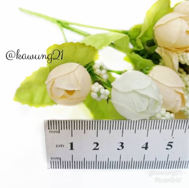 Bunga Buket Tangan Mawar Kuncup Kecil Artifisial Tulip Bouquet Rose Flower -AF09A