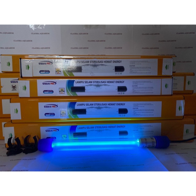 Lampu UV Aquarium UV Lamp SAKKAI PRO 35 WATT STERILISASI ALGA Lampu UV Kolam Koi 7 Watt 12 Watt 16 W