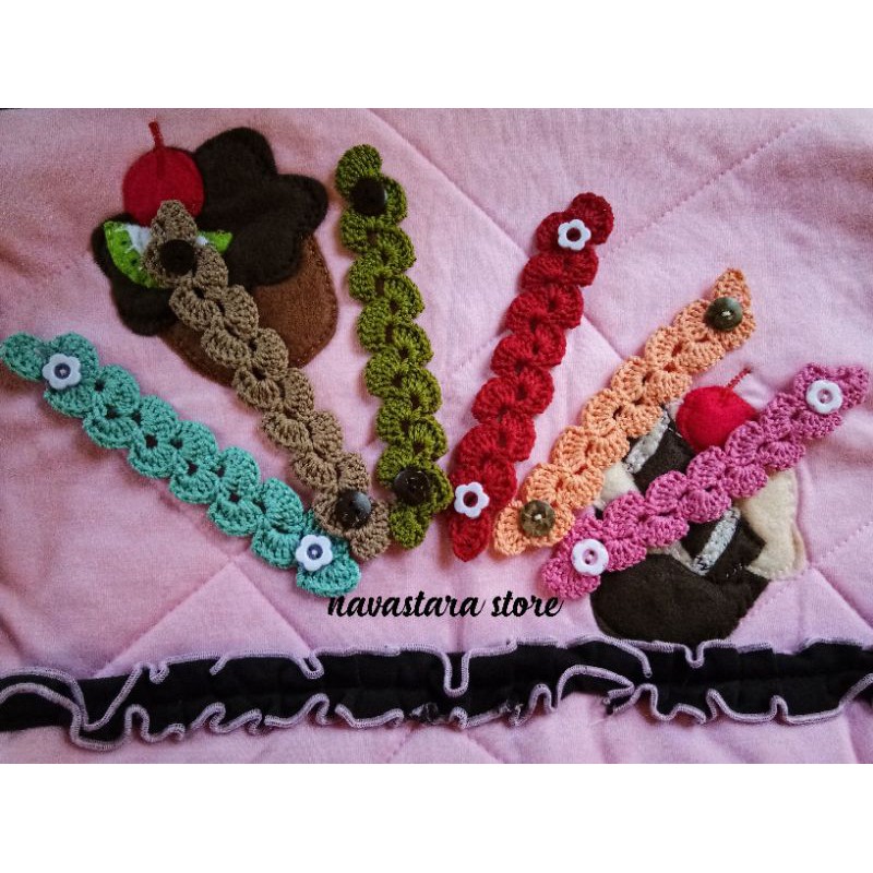 konektor masker/konektor masker rajut/konektor hijab/konektor hijab rajut/pengait masker rajut