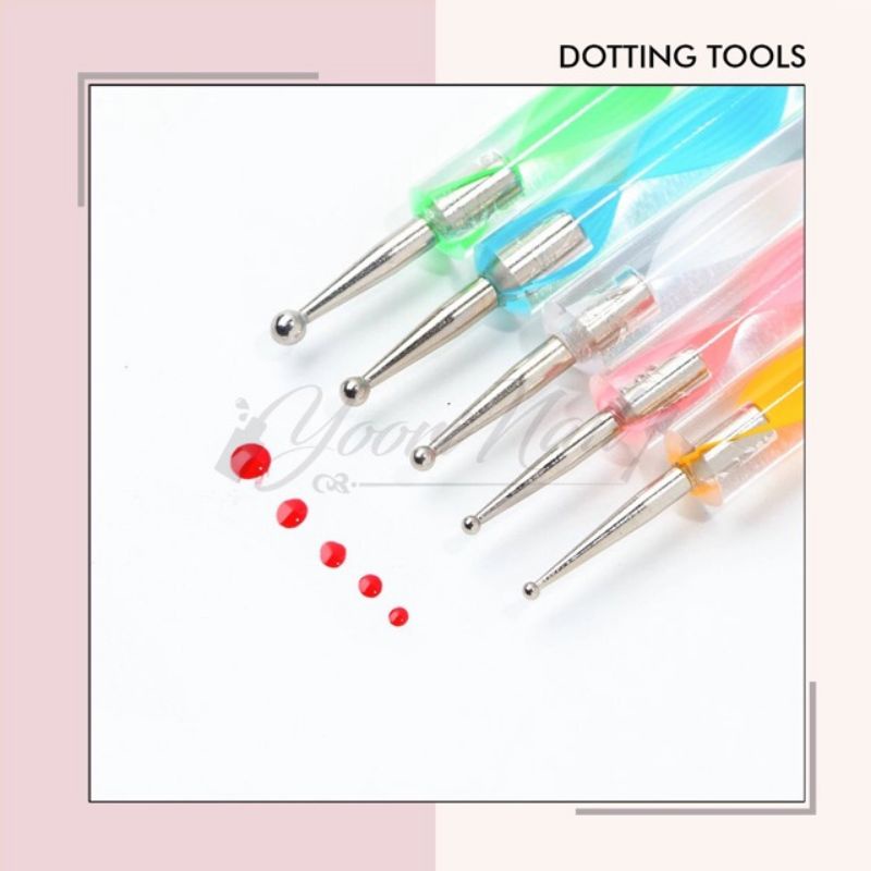 5pcs Dotting tools set nail art dotting tool dot pen brush nailart