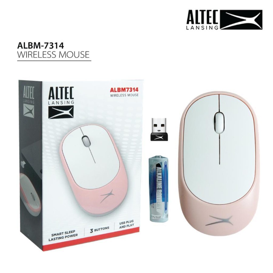 Mouse Wireless Altec Lansing ALBM-7314 Silent Peach | Altec ALBM7314