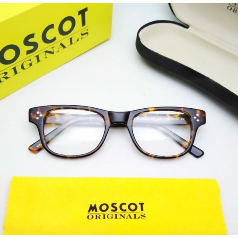 Kacamata Moscot Zetz Tortoise Glossy Frame + Lensa Crizal Alize
