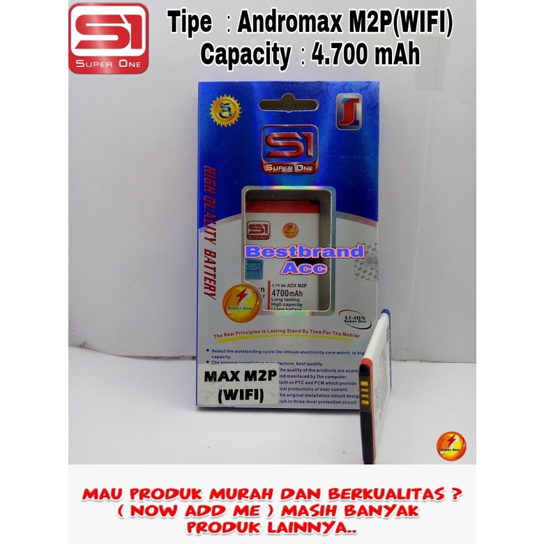 Baterai Battre Bateray Andromax M2P Modem Wifi WIFI SMARTFREN Original Double Power Superone
