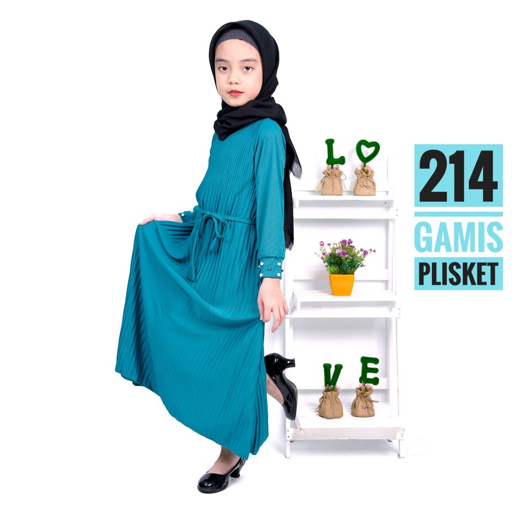 GAMIS PLISKET ANAK 214 MAXY DRESS PLISKET PRISKET PLEATED DRESS PLISKET MAYUNG FLOWY REMPEL