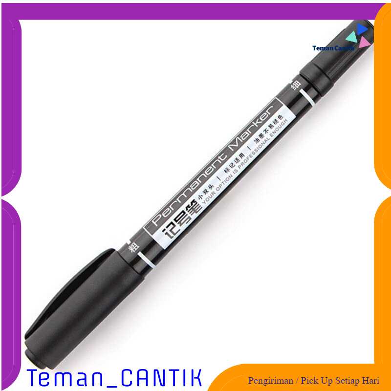 

TC-DA1 Deli Pena Permanen Dual Head Tip Marker Pens Waterproof - 6824