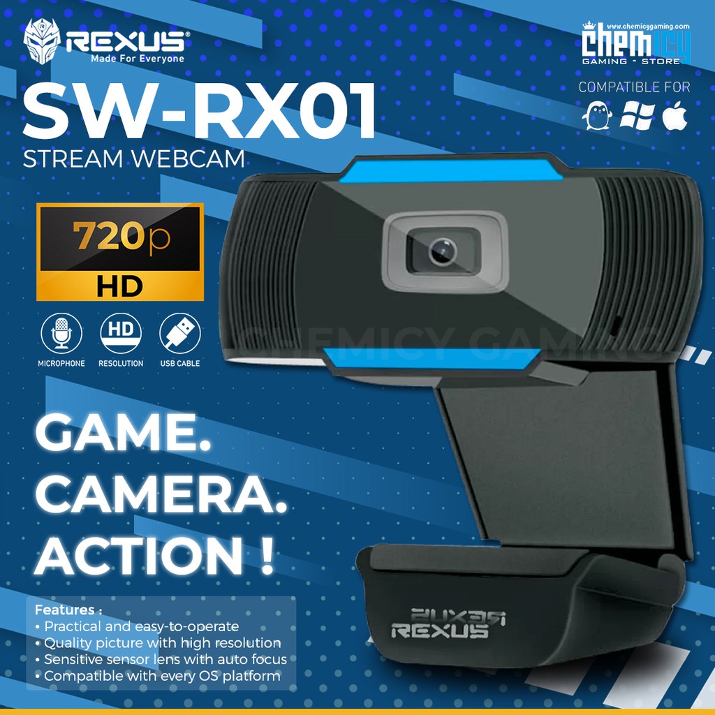 Rexus SW-RX01 Streaming / Stream Webcam with Microphone