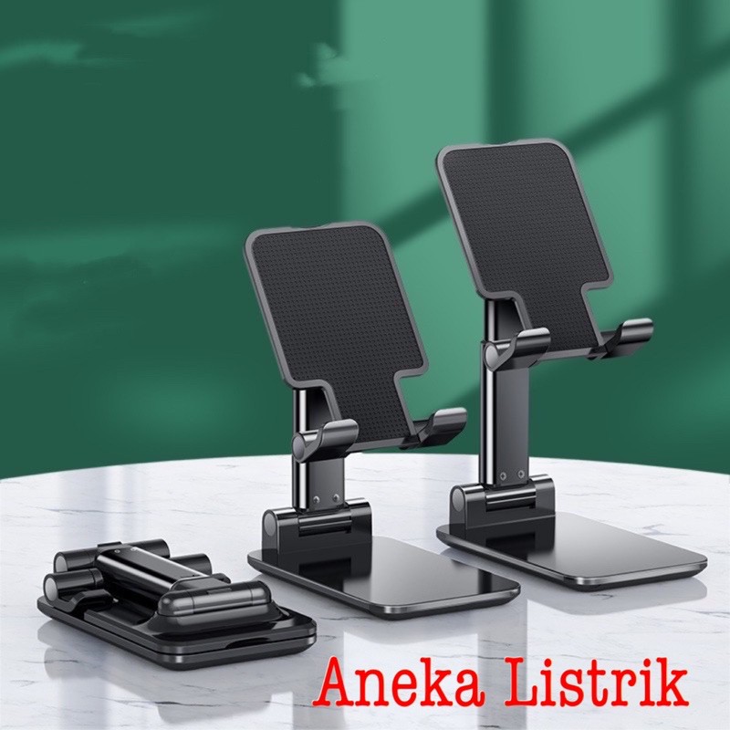 Jual LIFTABLE FOLDABLE PHONE HOLDER STAND HP MEJA FOLDING DESKTOP-PUTIH