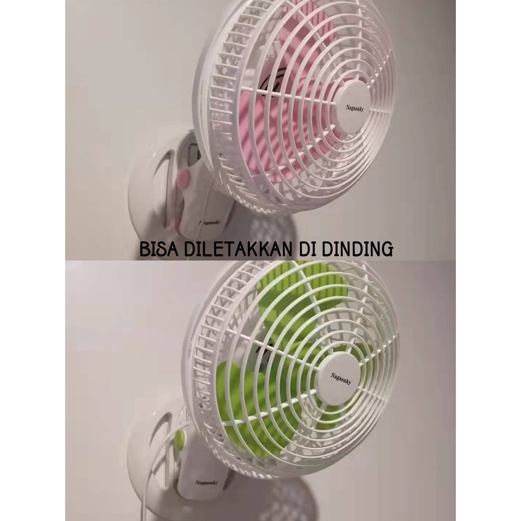 Kipas Angin wall fan/desk fan/ jepit  3in1 ,