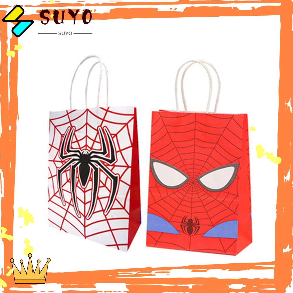 Suyo 12pcs Dekorasi Desain Spiderman Untuk Permen ags