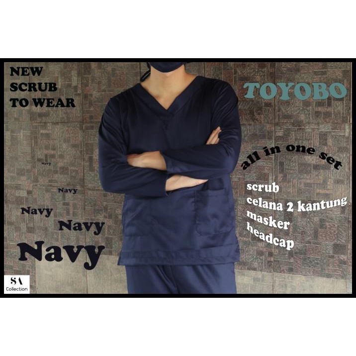 Ready Baju Ok Toyobo Premium / Baju Jaga / Baju Oka / Scrub / Apd