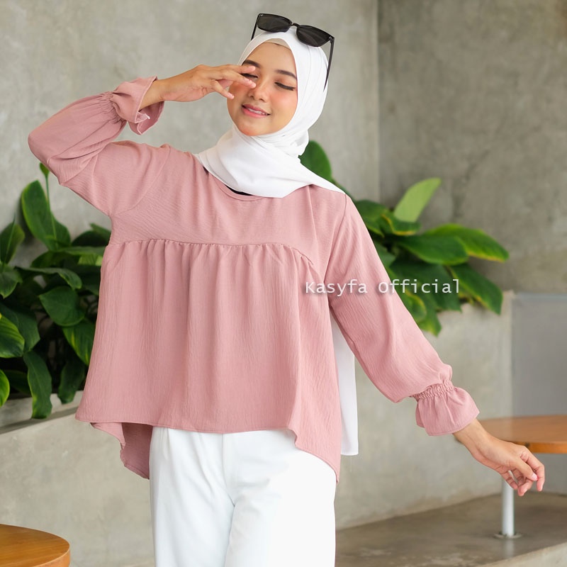 DINAR BLOUSE CRINCLE REMPEL WANITA