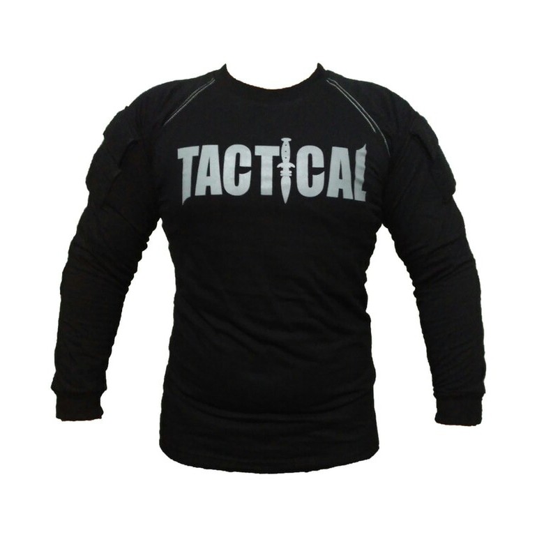 kaos tactical hitam- baju pria- blackhawk-military