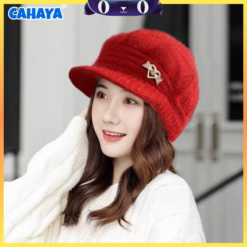 CAHAYA Topi BARET RAJUT Topi Beret Dewasa Knitted Hat Casual Korea Fashion Beret S41