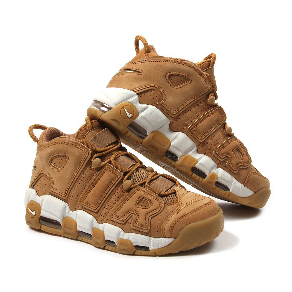 Uptempo 96 Flax Brown white Sepatu Basket PK