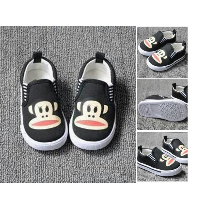 Sepatu Anak Pf / Paul Frank Slip On Kids Shoes
