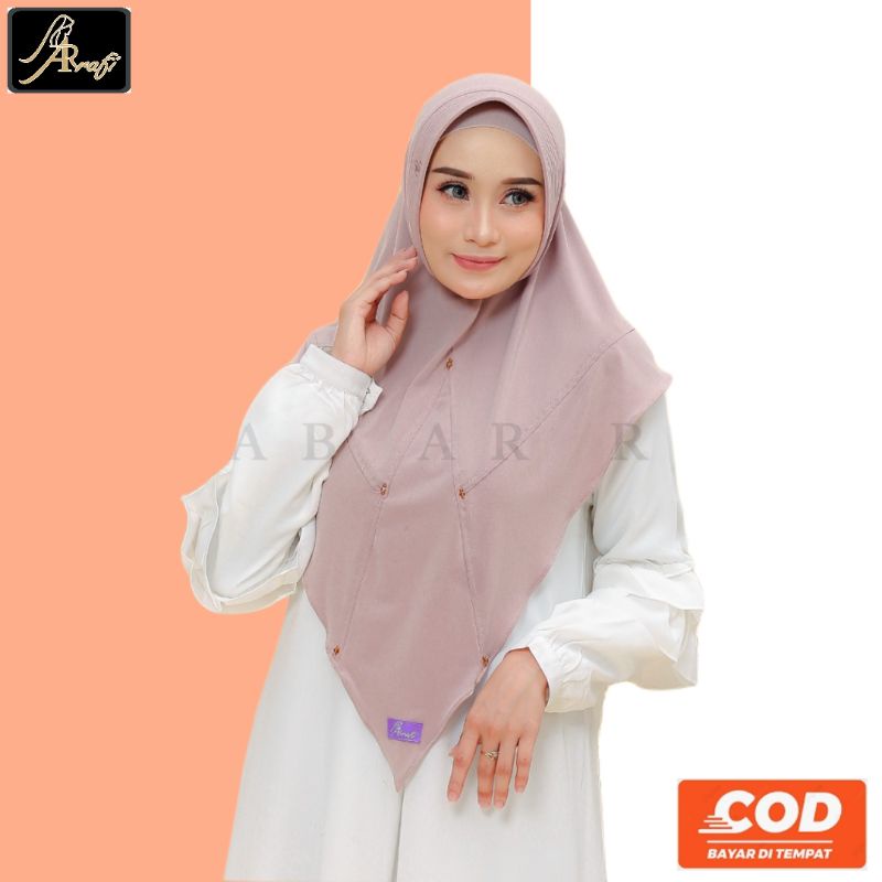 hijab jilbab Arrafi AR 526 kerudung krudung bergo instan jersey premium murah terbaru 2021 cod jakar