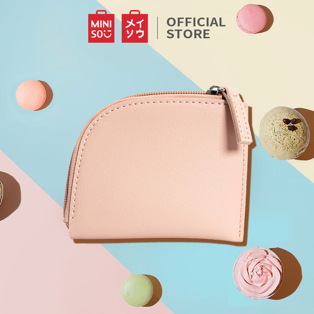  MINISO  Tas Kecil  Dompet  Tas Koin HP Wanita Handbag Zipper 