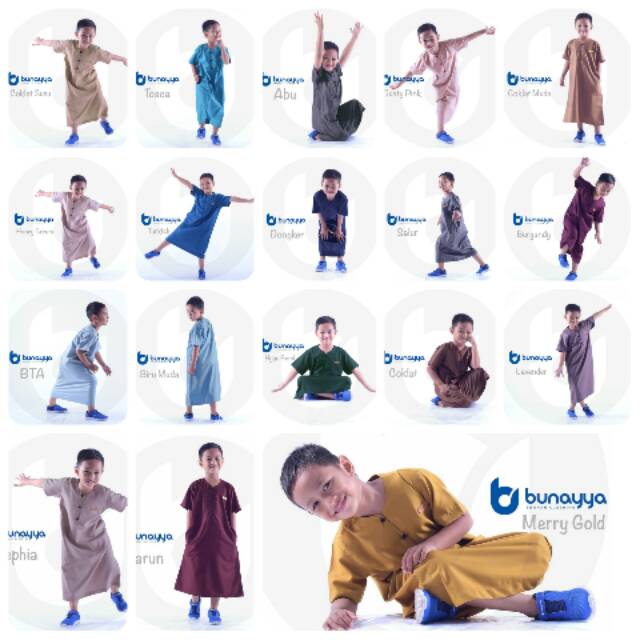 Gamis Banin Bunayya 4-8 Kurta Gamis Anak Jubah Anak Bunayya Sunnah Clothing
