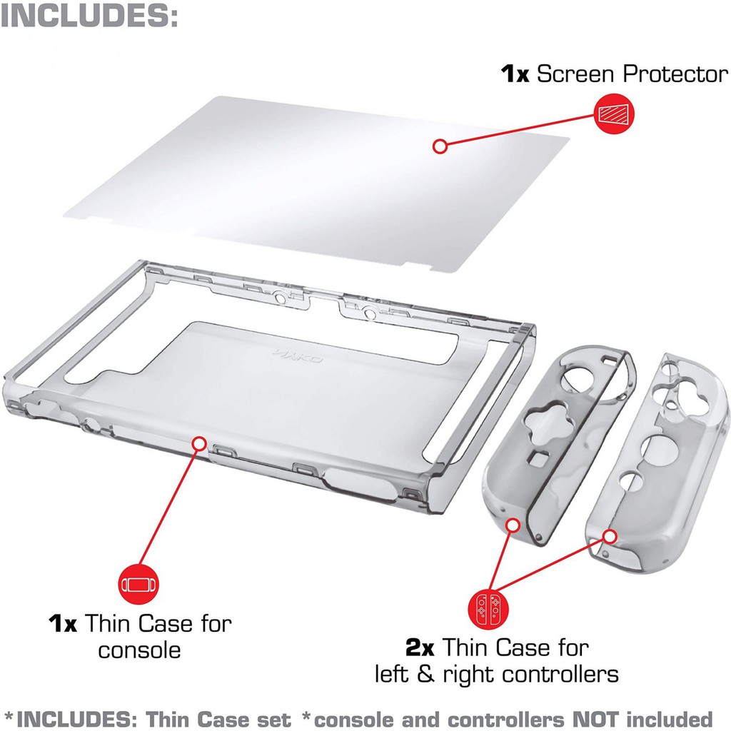 Switch NYKO THIN CASE CLEAR COLOR