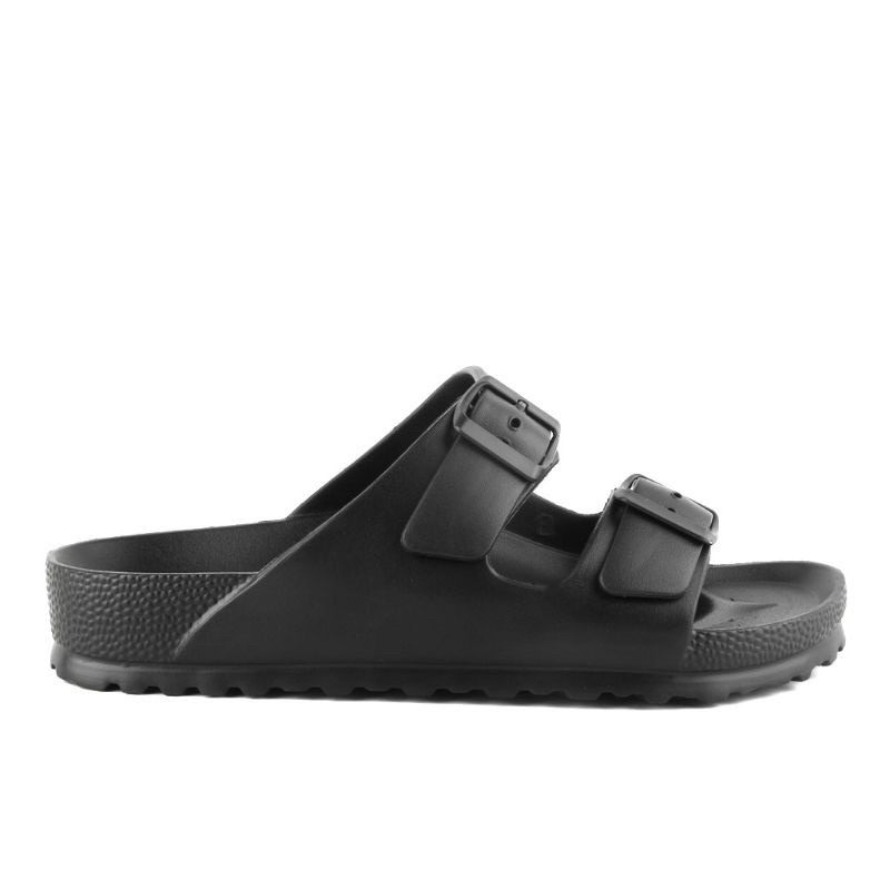 Sandal Wanita Slide Slop Import Karet Strap 2 MALWEZZ Original Model Korea Terbaru / Sendal Pria Kekinian Terbaru Sandal Pria Karet EVA Sendal Selop Pria Hitam Polos Santai Sendal Pria Murah