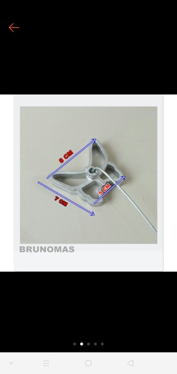 Cetakan Kue Kembang Goyang Bentuk Kupu-kupu