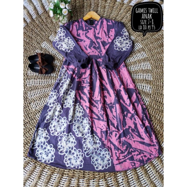 gamis twill anak