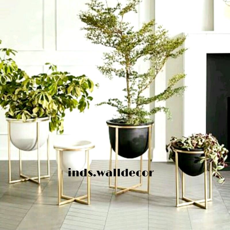 STANDING RAK POT BUNGA BESI DEKORASI TAMAN RUMAH MINIMALIS MURAH | RAK POT BUNGA BESI