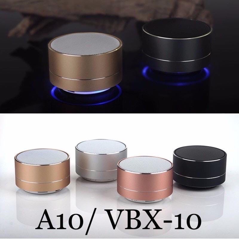 Speaker Bluetooth Wireless Besi A10 Portable Mini Bulat LED VBX-10