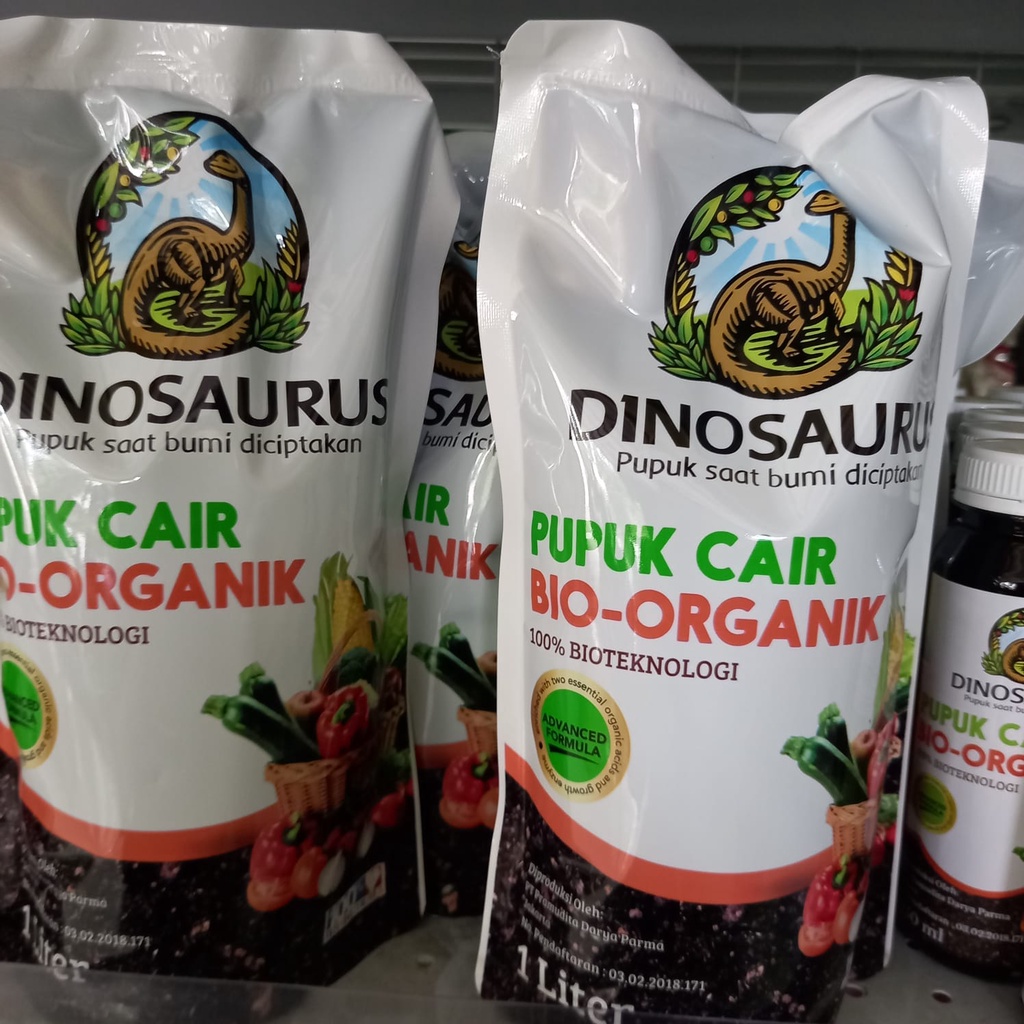 Jual Pupuk Cair Bio Organik DINOSAURUS Isi 1 Liter Pupuk Pembenah Dan ...