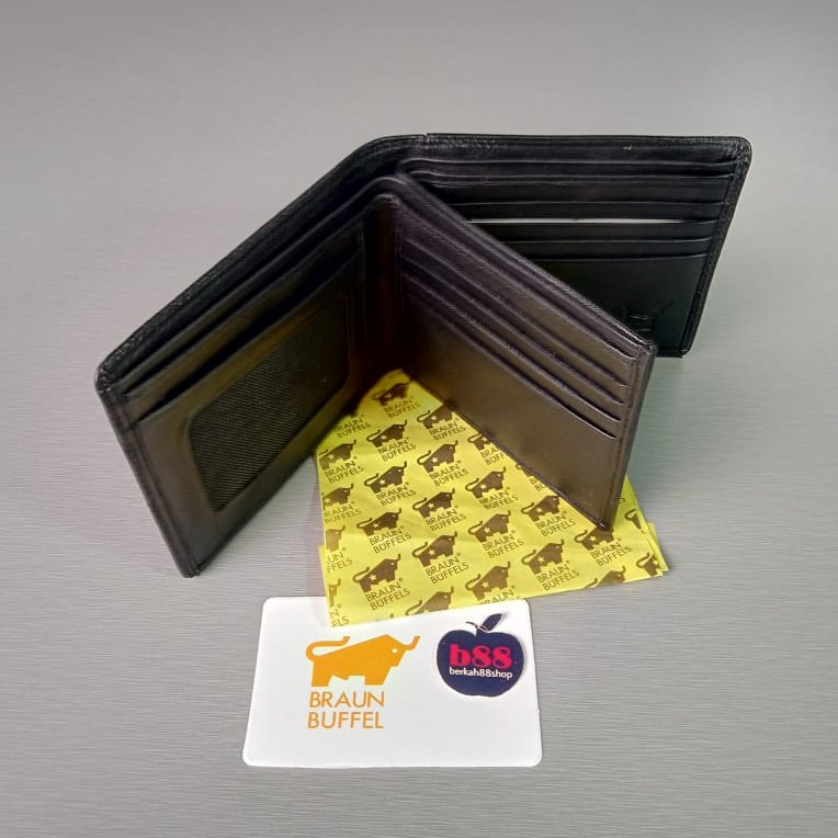 Dompet Kulit Asli / Dompet Lipat Pria / Dompet Pria Braunb Hitam Murah