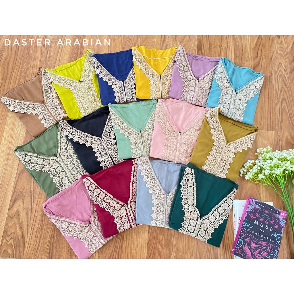 DASTER MURAH ARABIAN POLOS RENDA/DASTERNYA SULTAN