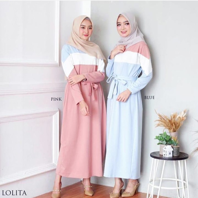 LOLITA GAMIS - Gamis Wanita Terusan Wanita