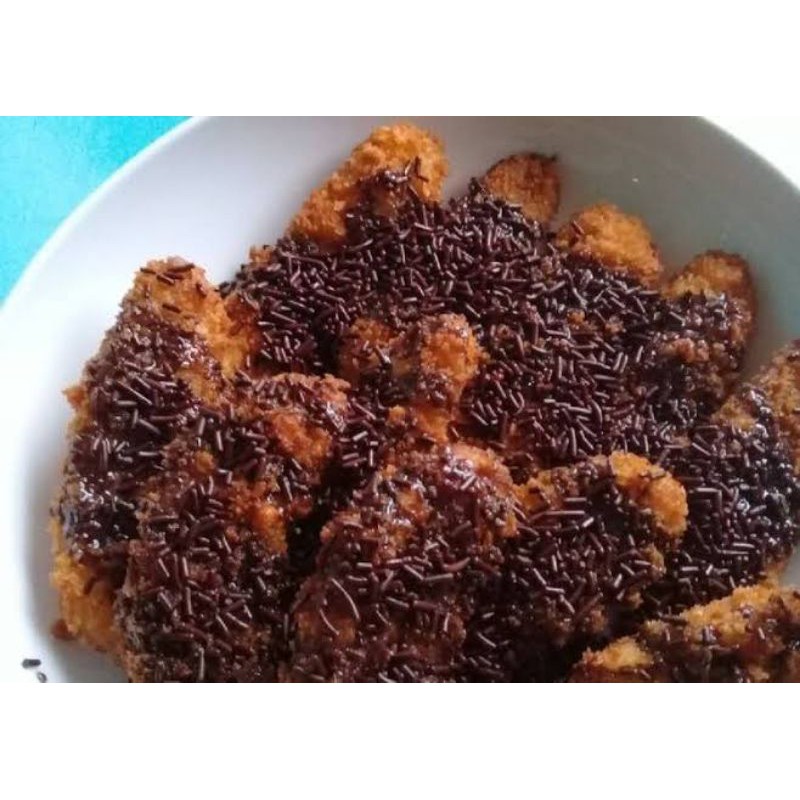 

Pisang Goreng Pasir Cokelat